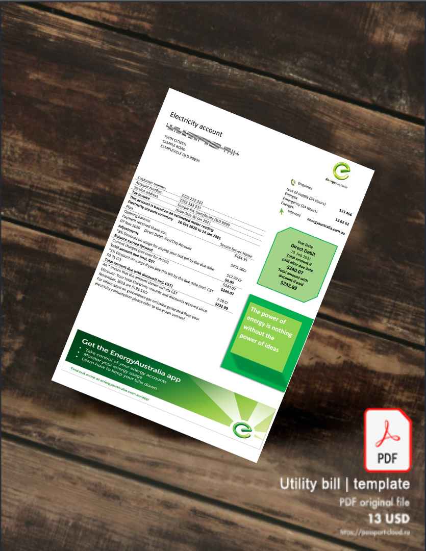 Utility bill | Albanian Power | Albania